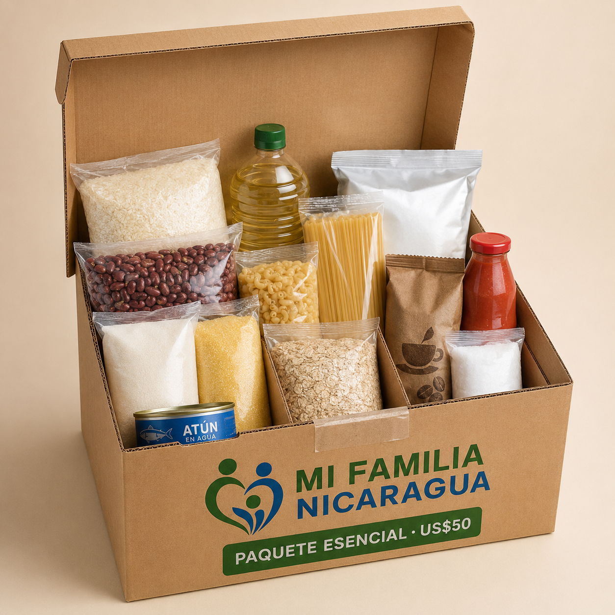 Paquete Esencial Mi Familia Nicaragua - US$50